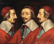 CERUTI, Giacomo Triple Portrait of Richelieu kjj Spain oil painting reproduction